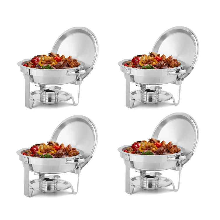 Winado Stainless Steel 5 Quarts Round Chafing Dish Wayfair Canada